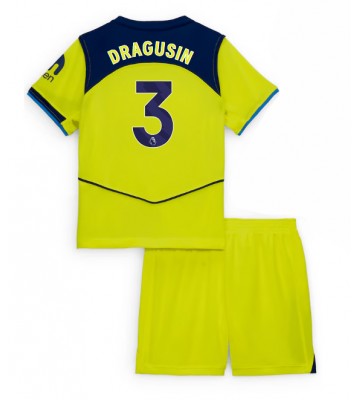 Lacne Dětský Futbalové dres Tottenham Hotspur Radu Dragusin #3 2025-26 Krátky Rukáv - Tretina (+ trenírky)